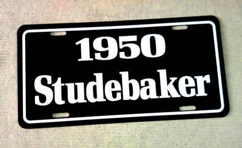1950 studebaker license plate - 1950,
